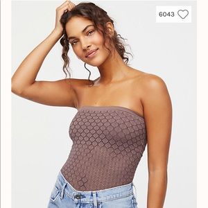 Free People Honey Textured Tube Top Size XS/S